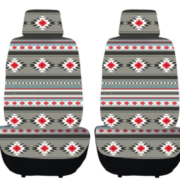 2 NEW NU TRENDS SOUTHWEST DESIGN FRONT CAR SEAT COVERS - Picture 1 of 1